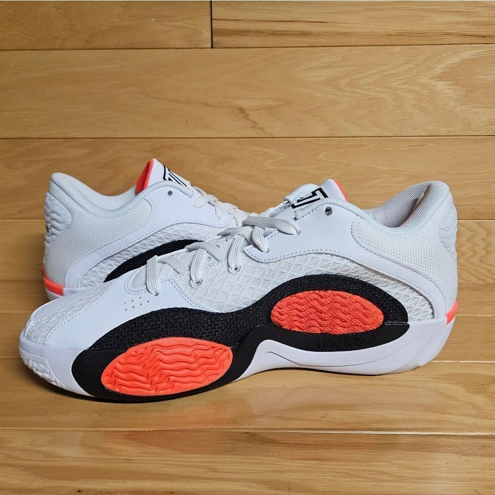 Jordan Tatum 2 White Black Bright Crimson Red Basketball Shoe FJ6457-106 Nike - Picture 8 of 11